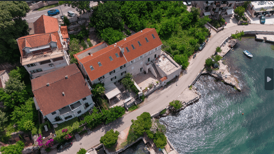 Waterfront Renovated Stone Villa in Dobrota: Authentic Charm Meets Contemporary Style