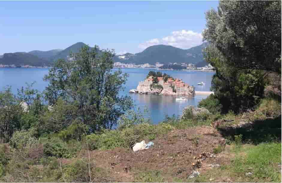 Beautiful Seafront Plot for Sale near Sveti Stefan, Montenegro