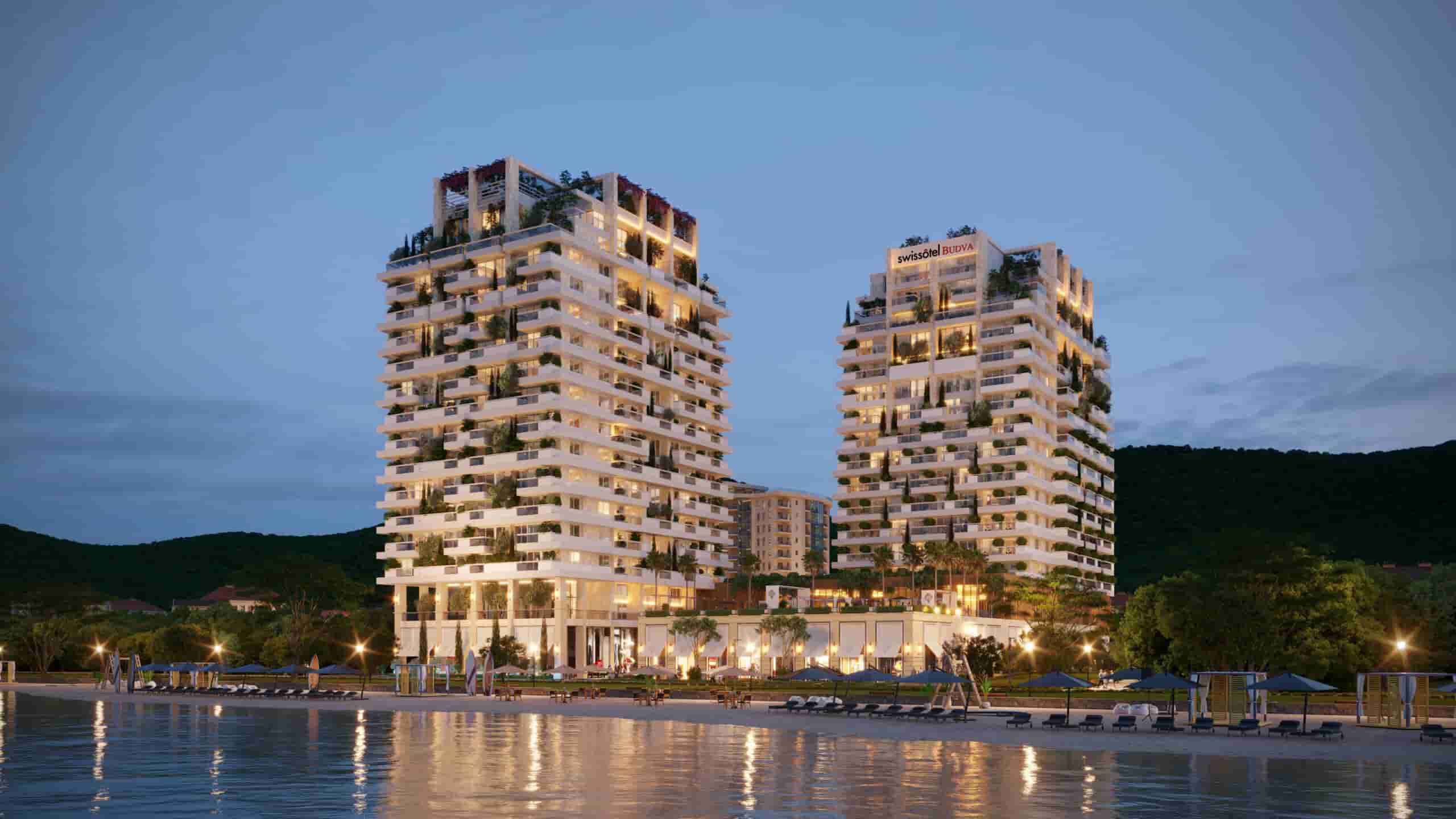 Luksuzni Penthaus u hotelskom kompleksu sa 5* na samoj obali mora u Budvi