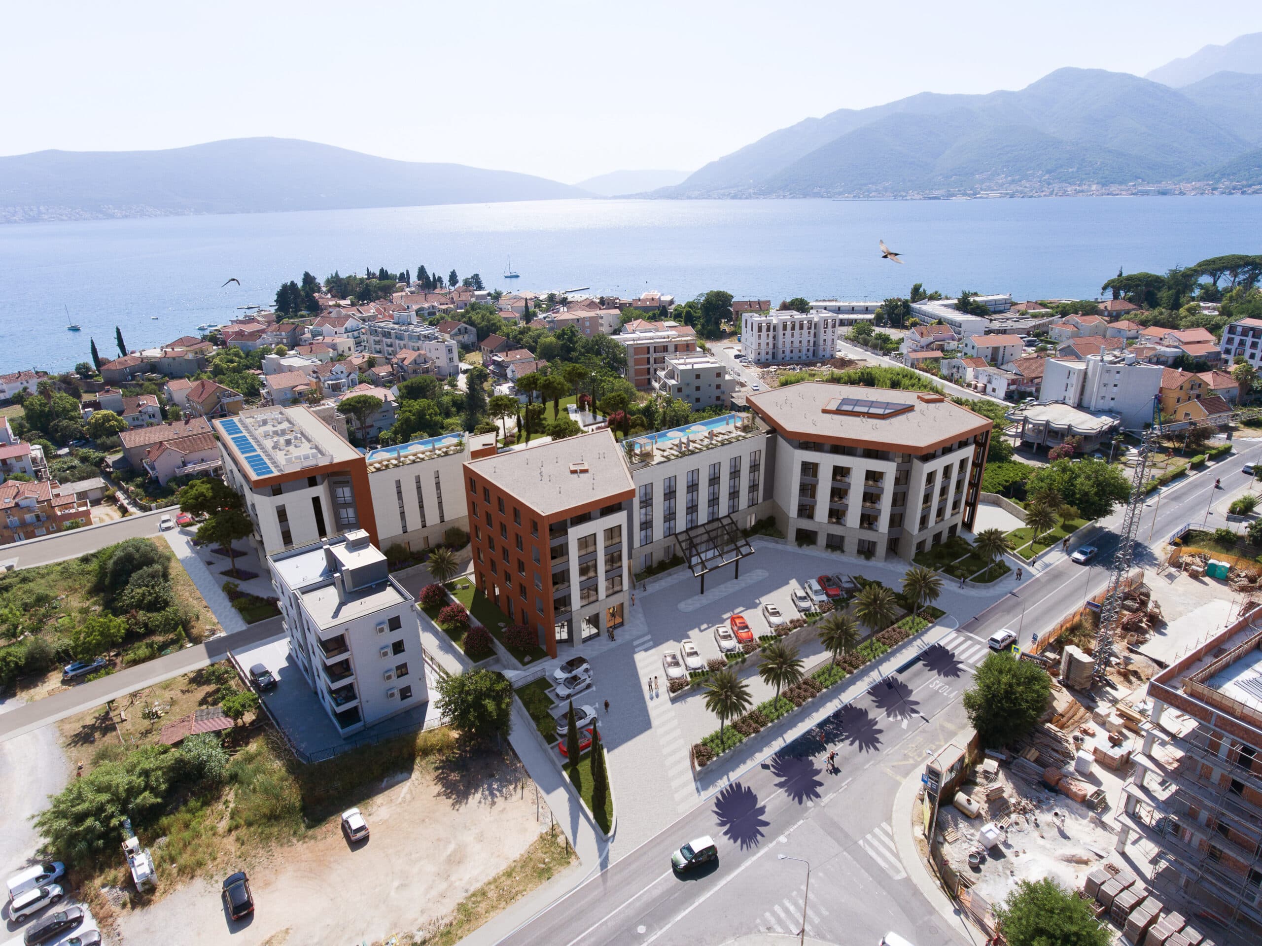 Two-bedroom residential unit available for sale in the new Luxury 5* Hotel Tivat