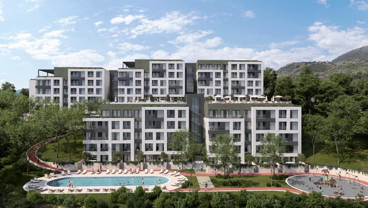 Two-bedroom apartment in a brand-new residential project in Tivat