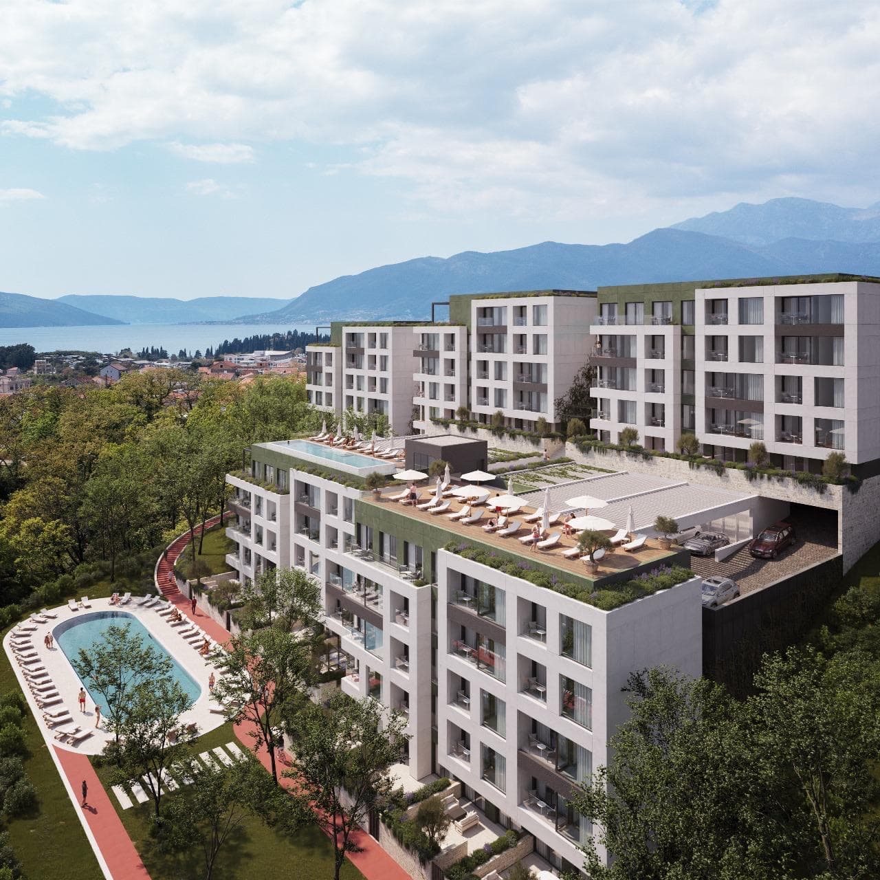 Three-bedroom apartment in a brand-new residential project in Tivat