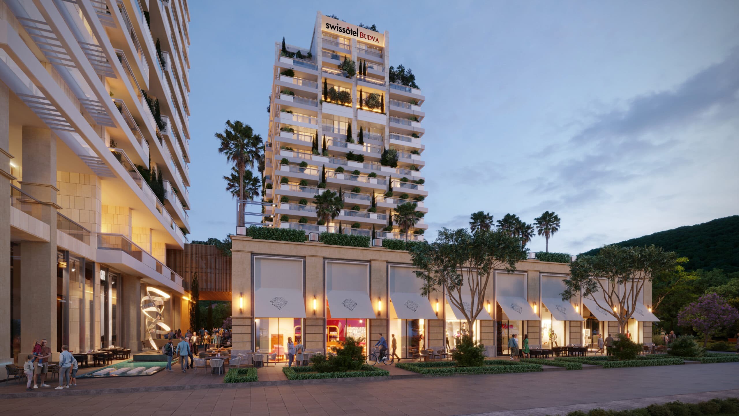 Luksuzni Penthaus u hotelskom kompleksu sa 5* na samoj obali mora u Budvi