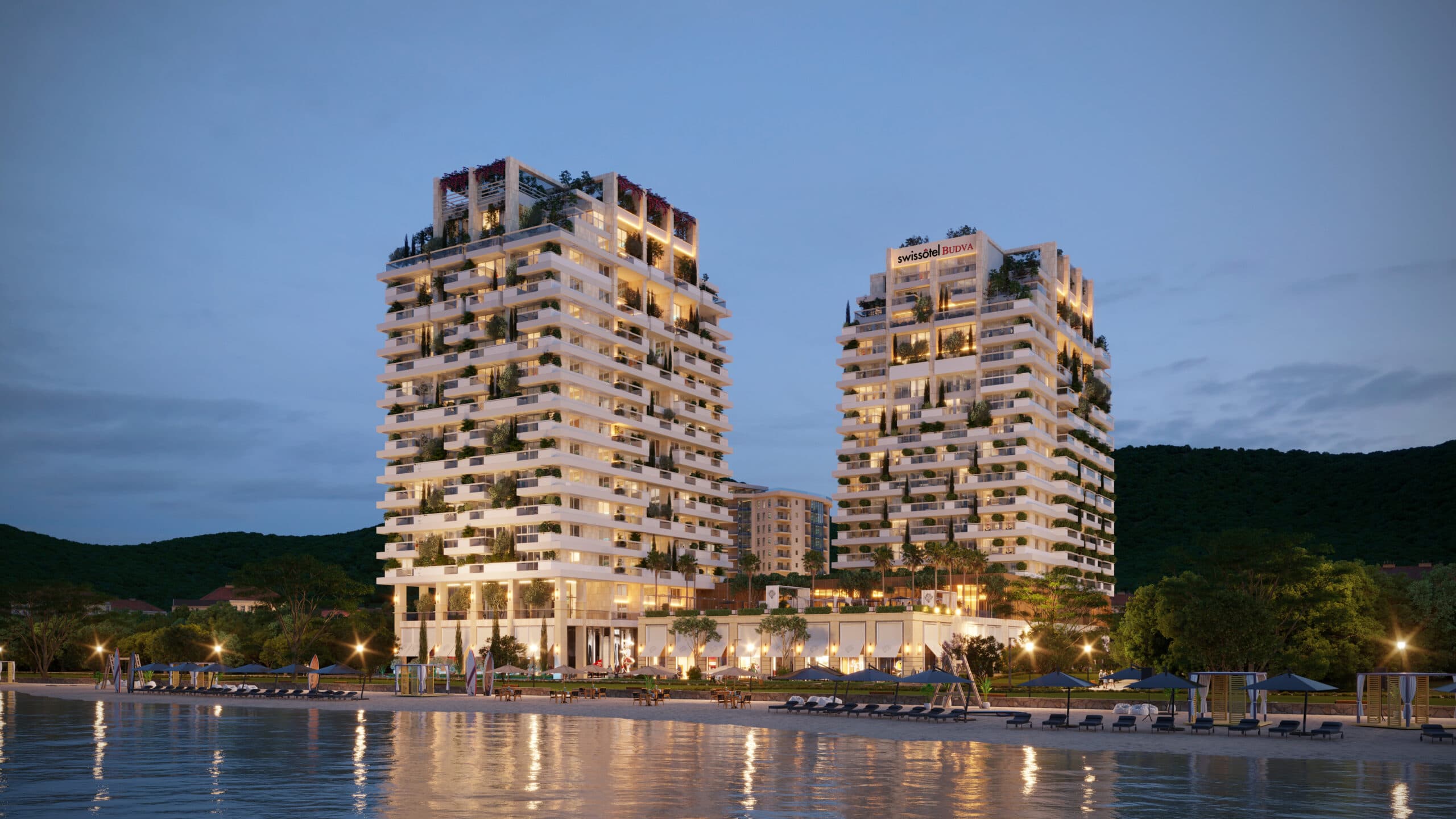 Luksuzni Penthaus u hotelskom kompleksu sa 5* na samoj obali mora u Budvi