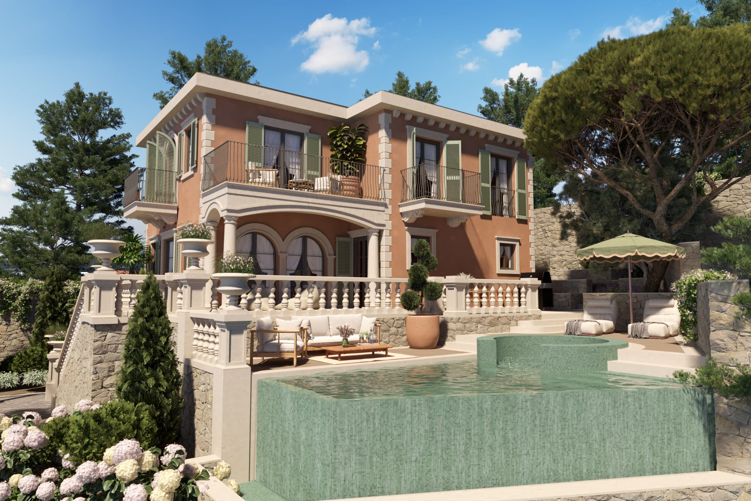 Prestigious Villa with private beach and pool