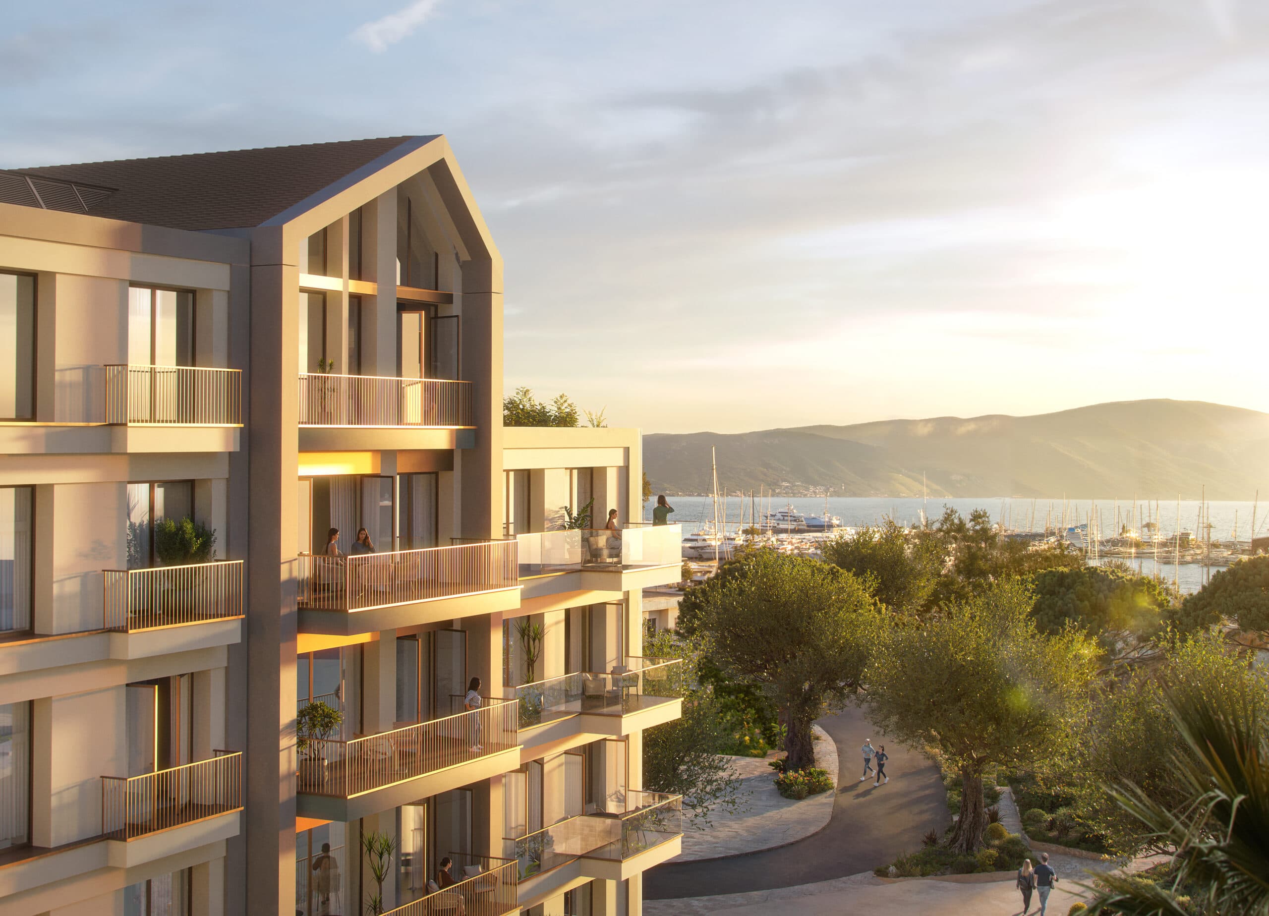 Two-bedroom apartment in the newest neighborhood in the heart of Porto Montenegro