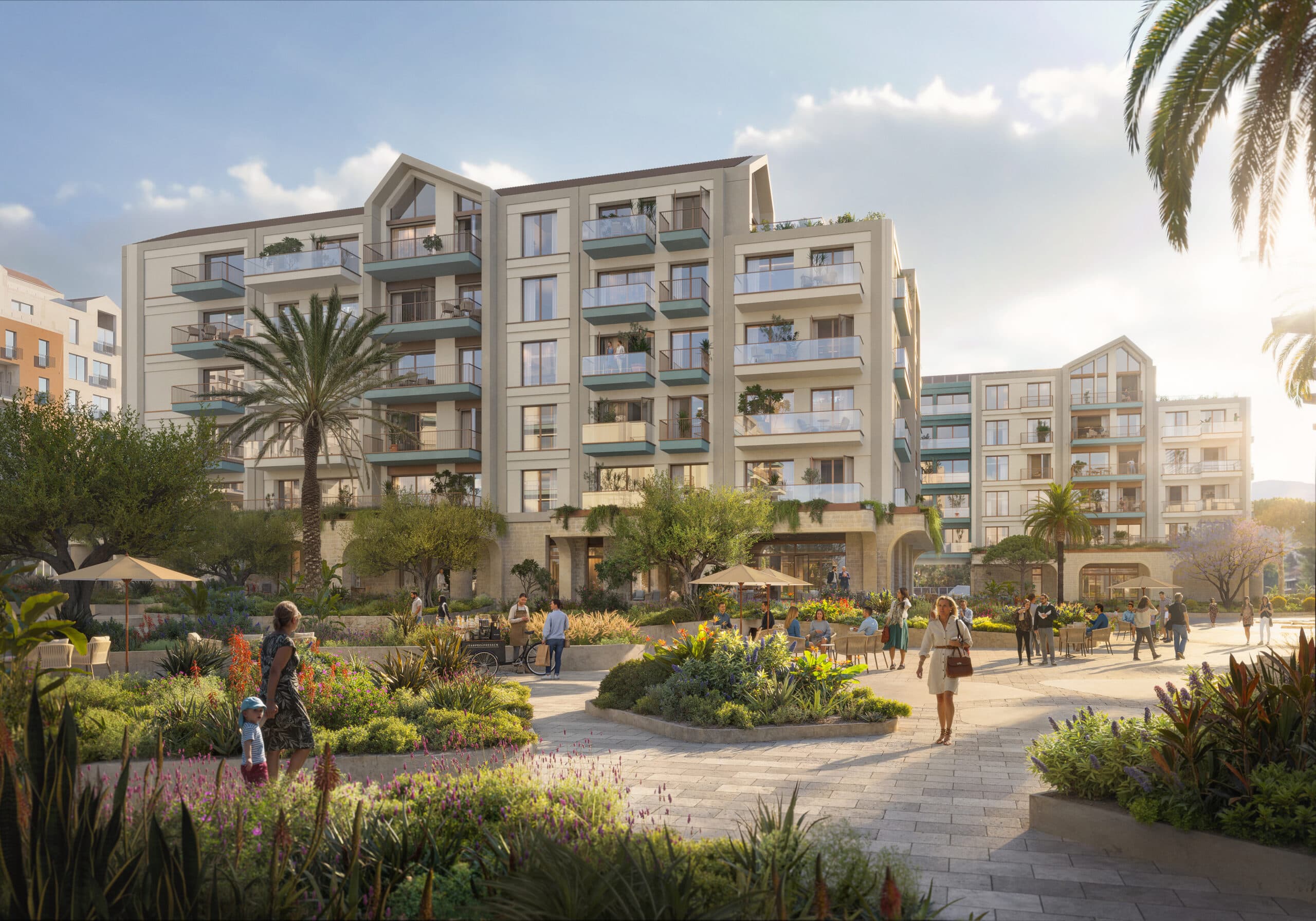 Two-bedroom apartment in the newest neighborhood in the heart of Porto Montenegro
