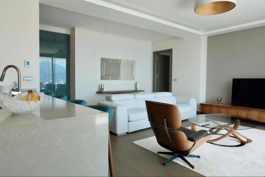 Luxury two-bedroom apartment in Portonovi Marina Village